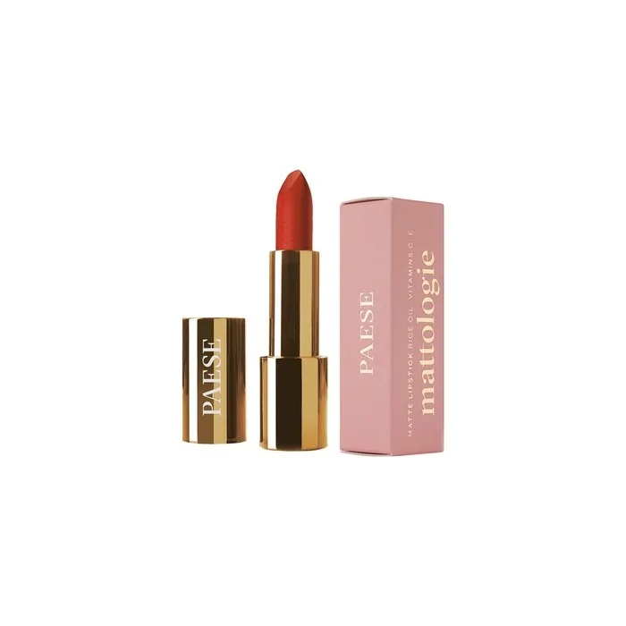 Paese Cosmetics Vintage Red Mattologie Matte Lipstick with Vitamins A, C & E