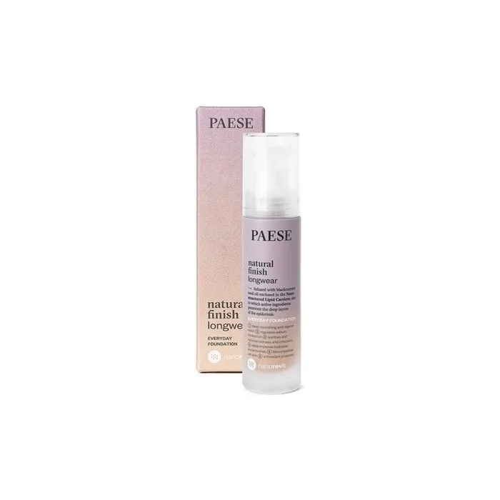 Nanorevit Natural Finish Longwear Everyday Foundation Long-Lasting Foundation With Natural Finish 1.5 Nude 30ml
