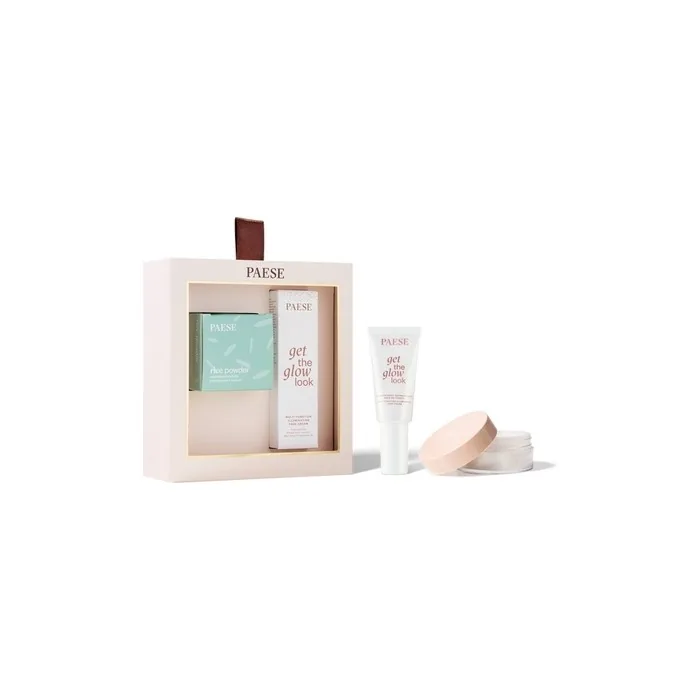 Paese All About The Base 2 Get The Glow Look Illuminating Face Cream 30ml Rice Powder Loose Rice Powder 10g