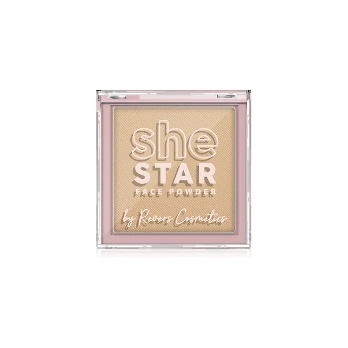 Revers Face Powder She Star Almond 5 10g