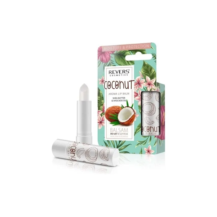 Revers Kiss Long Lasting Hydration Moisturizing Lip Balm Stick Coconut