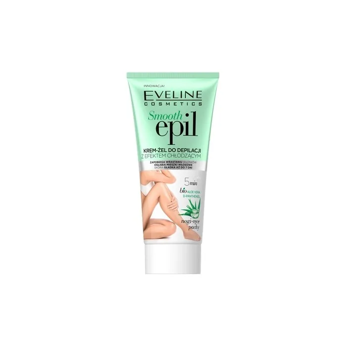 Eveline Smooth Epil Cream-Gel For Hair Removal With Cooling Effect For Legs, Arms, And Underarms 175ml
