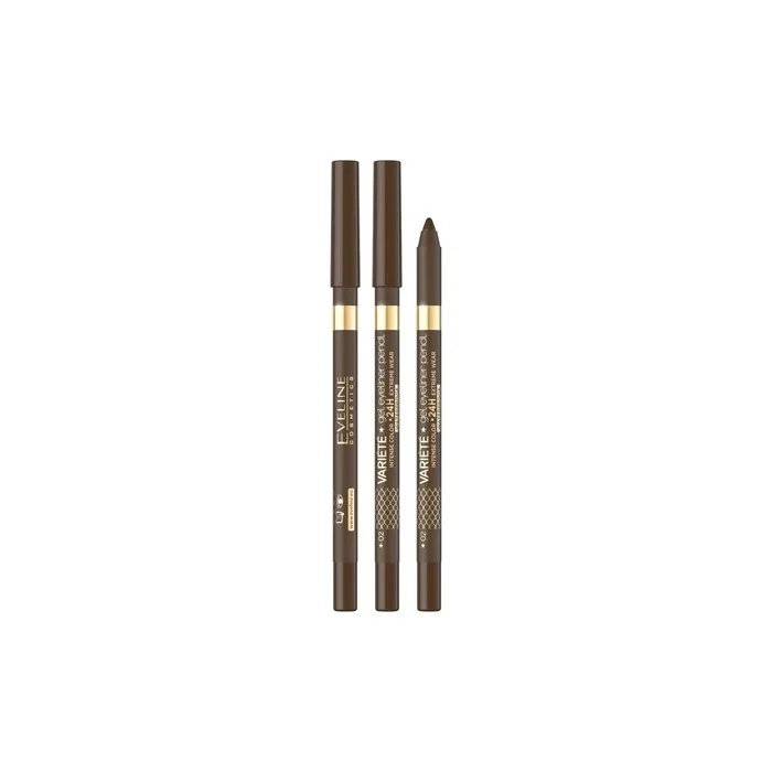 Eveline Gel Waterproof Eye Pencil 02 Brown 9g