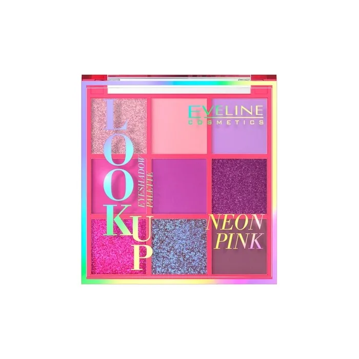 Eveline Look Up Neon Pink Eyeshadow Palette 9 Shades 10.8g