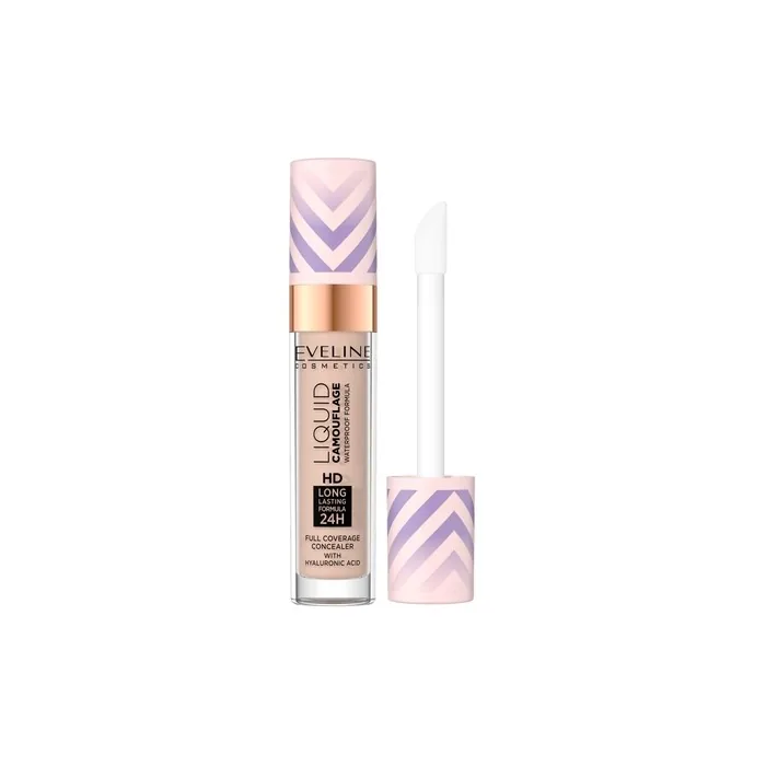 Eveline Liquid Camouflage Hd Waterproof Concealer With Hyaluronic Acid 05 Light Sand 7.5ml