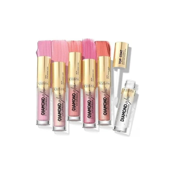 Eveline Diamond Glow Lip Luminizer with Hyaluronic Acid No. 07 Golden Dust 4.5ml