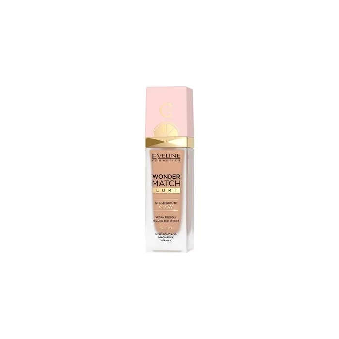 Eveline Cosmetics Wonder Match Liquid Foundation with Hyaluronic Acid and Niacinamide