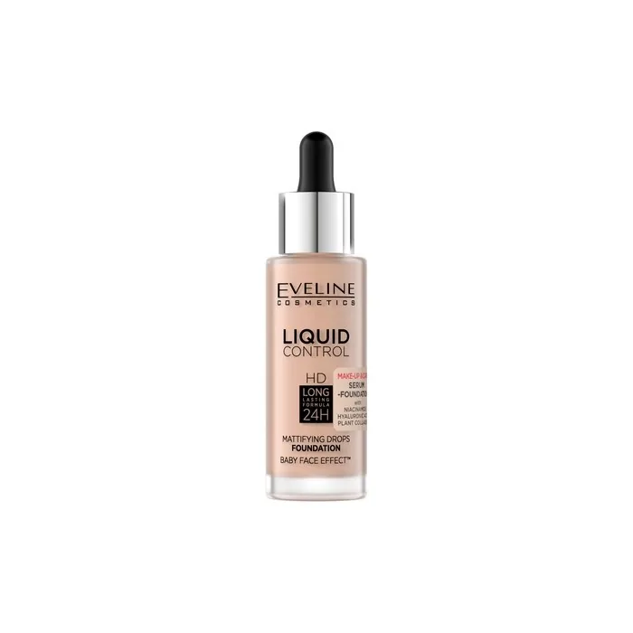 Eveline Liquid Control Hd Mattifying Drops Foundation 003 Ivory Beige 32ml