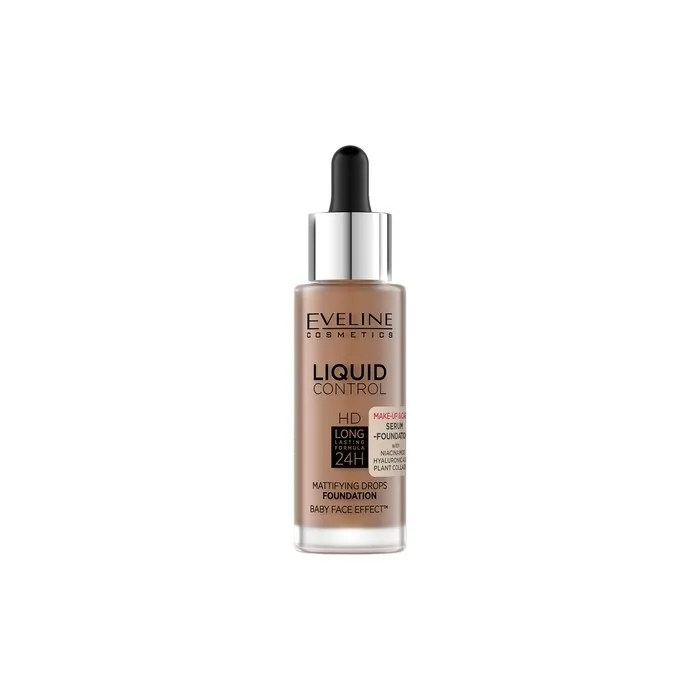 Eveline Liquid Control Hd Foundation With Dropper 065 Toffee 32ml