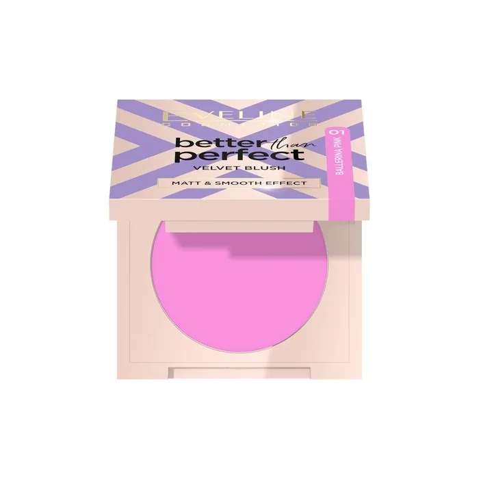 Eveline Better Than Perfect Velvet Blush Pressed Rose 01