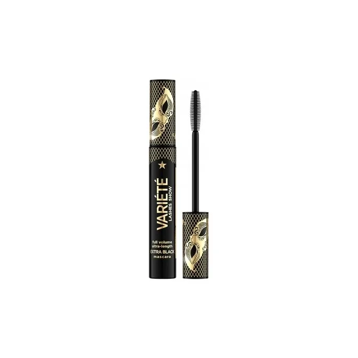 Eveline Cosmetics Variete Mascara For Eyelashes Increasing Volume And Length, Extreme Black, 10 Ml
