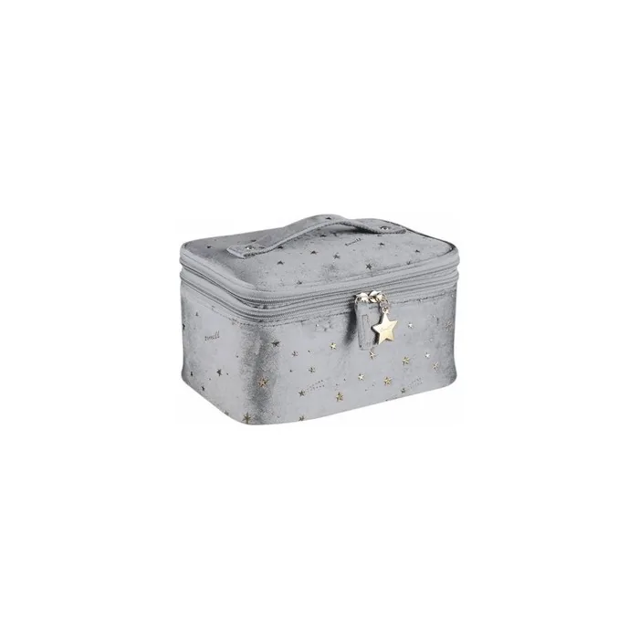 Ecarla Expandable Cosmetic Bag With 2in1 Insert Gray Ks97sz