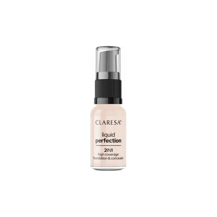 Claresa Liquid Perfection 2in1 Concealer And Foundation With Matte Finish In Liquid 101 Light 18g