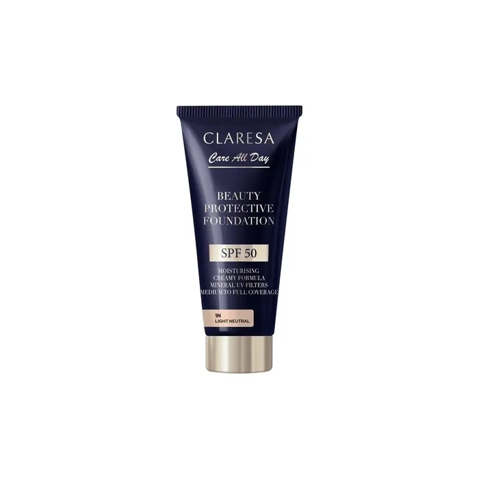Claresa Beauty Protective Foundation Moisturizing Foundation With Spf50 1n Light Neutral 30ml
