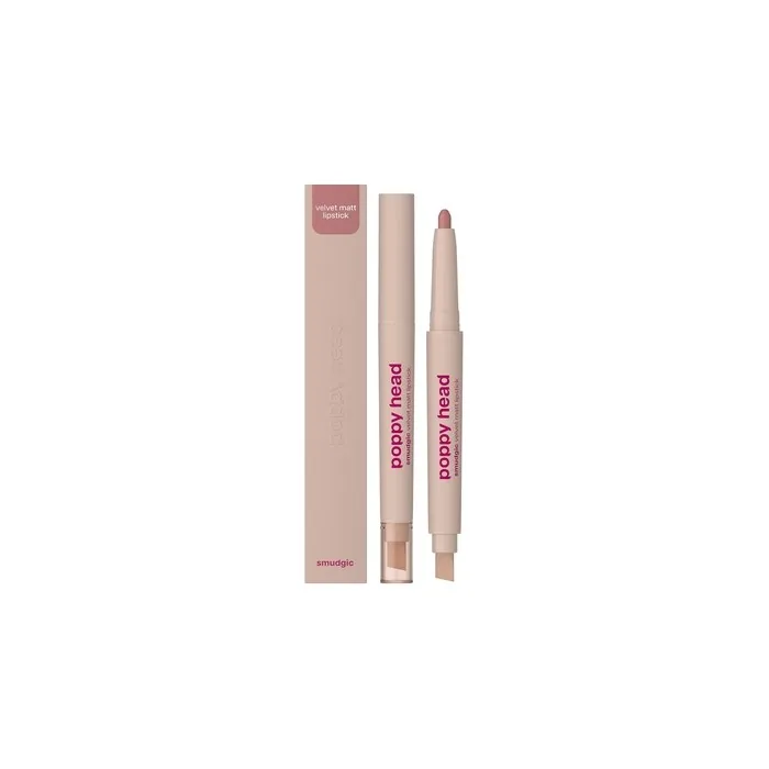 Poppy Head Smudgic Velvet Matt Lipstick 04 Bare Illusion