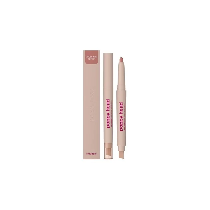 Poppy Head Smudgic Velvet Matt Lipstick 05 Soft Enchant