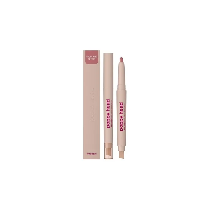 Poppy Head Smudgic Velvet Matt Lipstick 06 Charm Whisper