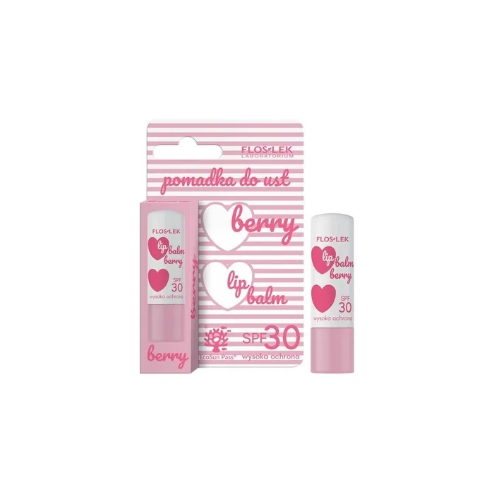 Floslek Lip Care Berry Lip Balm Spf 30 4g