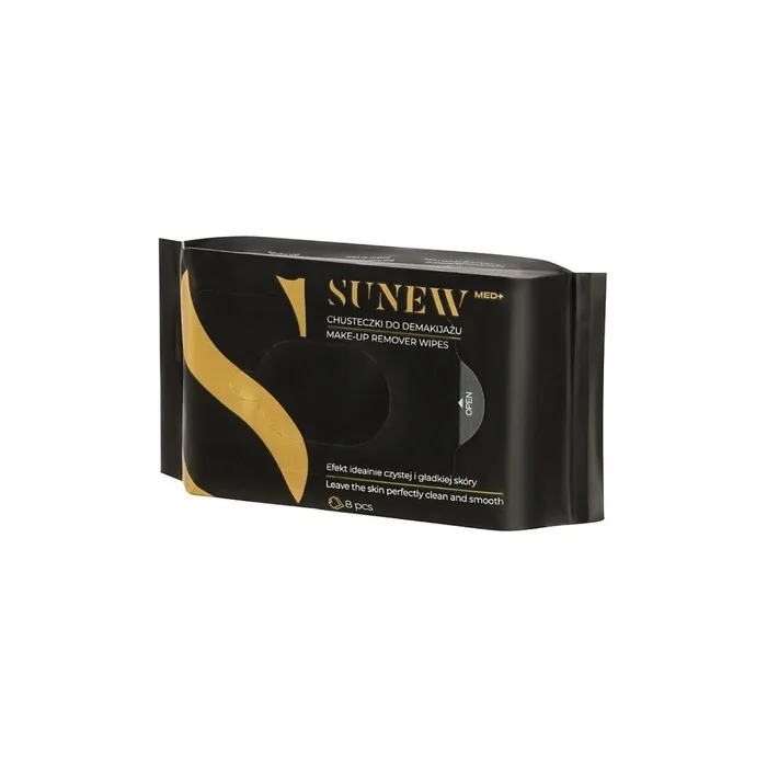 Sunewmed Makeup Removal Wipes Black 8 Pieces