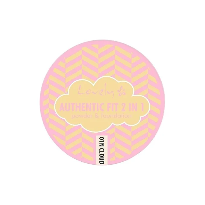 Lovely 2-In-1 Authentic Fit N2 Compact Foundation with Full Coverage
