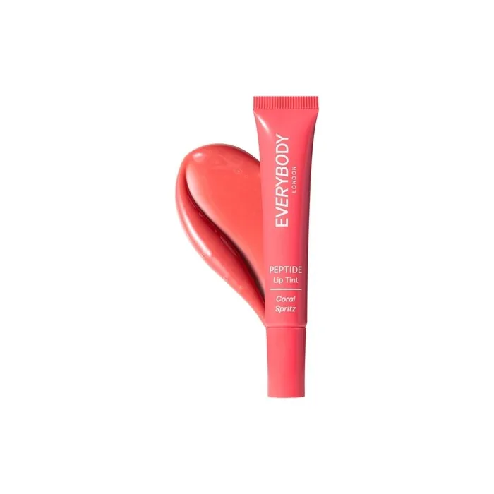 Everybody London Lip Balm with Gentle Tint and Peptides Moisturizing Coral