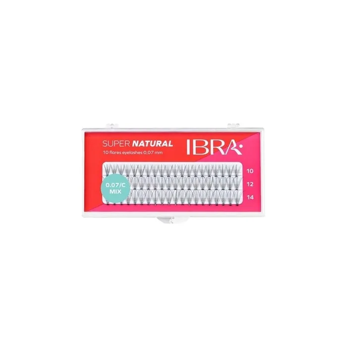Kepki Super Natural False Eyelashes D-0.07mm C Mix