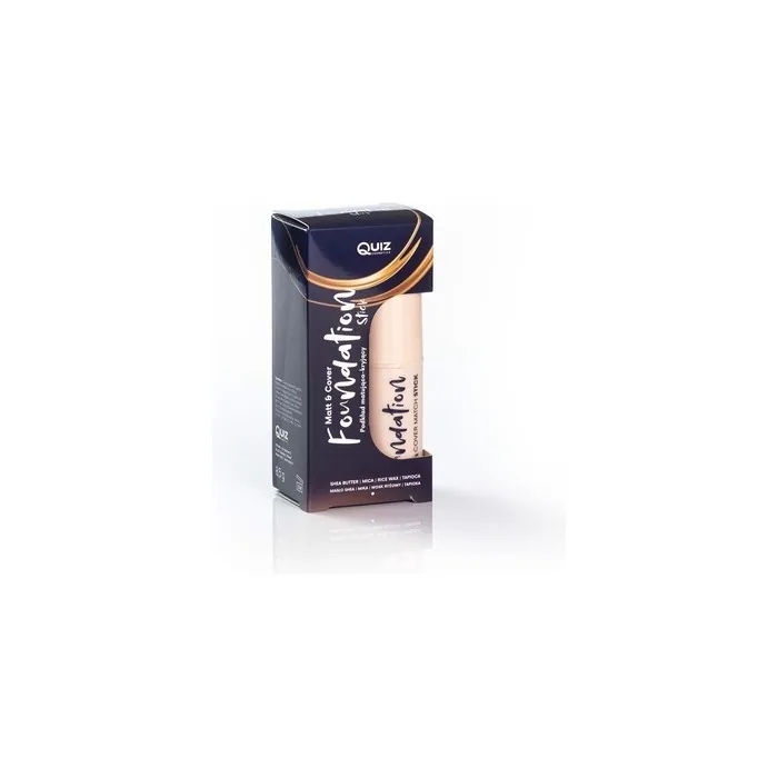Quiz Cosmetics Matt & Cover Stick Concealing Foundation Stick Enriched With Castor Oil And Shea Butter Porcelain 75g