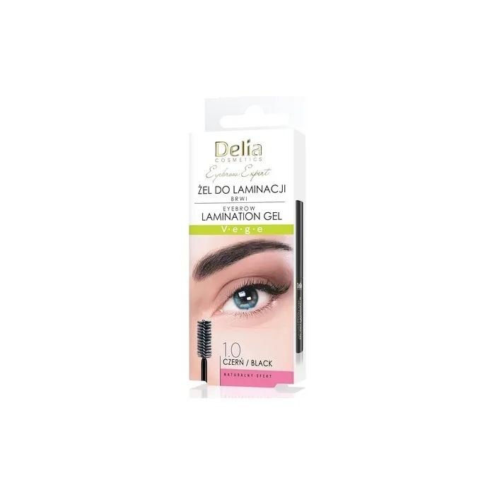Delia Cosmetics Eyebrow Expert Lamination Gel Black Vegan