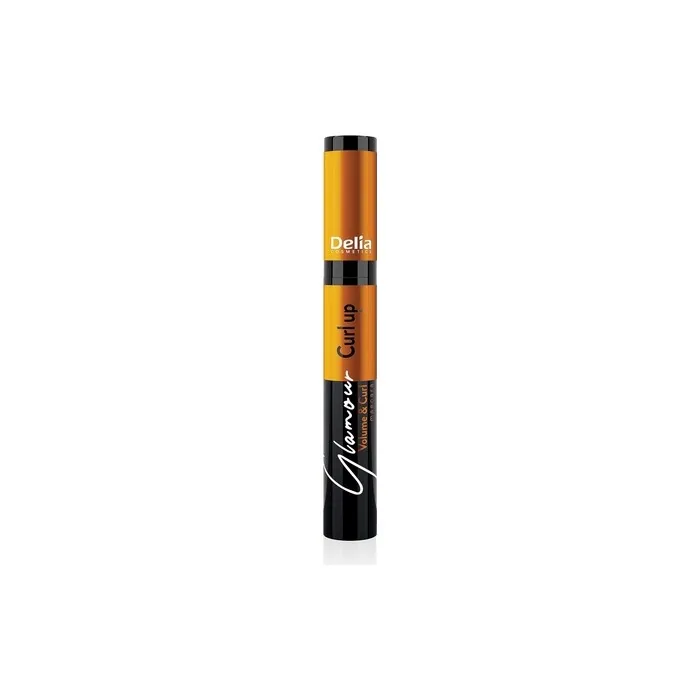 Delia Cosmetics Glamour Super Volume & Curl Mascara Contoured Hairbrush Light Quick Drying Formula Black 11ml