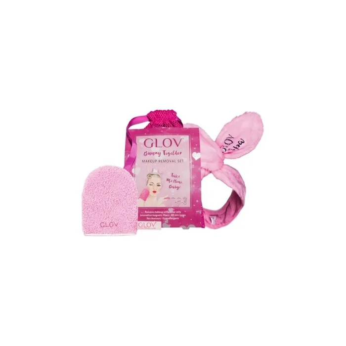 Bunny Together On-The-Go Makeup Remover Glove Set With Quick Treat Accessory And Bunny Ear Hairband