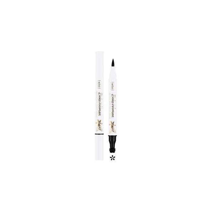 Boho Woman Eyeliner With Stamp Black Eyeliner With Flower Stamp 1.2g