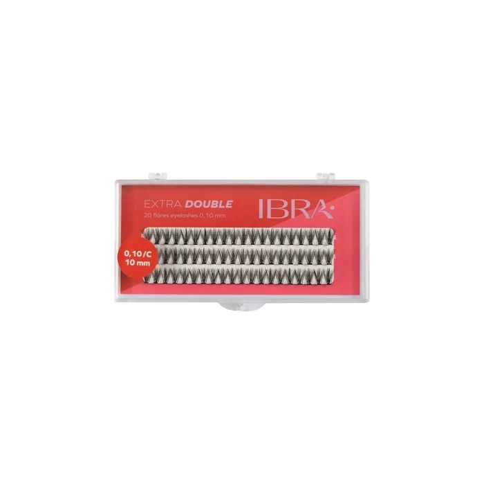 Ibra Extra Double Eyelash Clusters Curl C010 10mm