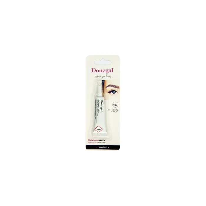 Donegal Black Eyelash Glue 7g - Water Resistant Liquid Adhesive