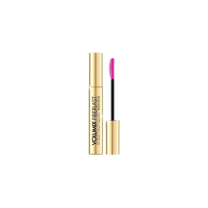 Eveline Cosmetics Volumizing, Lifting, and Separating Mascara with Innovative Silicone Brush - Long-lasting Fiberlast 16h Formula
