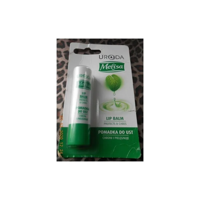 Melissa Lip Balm Protect & Care with Beeswax, Vitamin E, Carnauba Wax, Lanolin, UVA/UVB