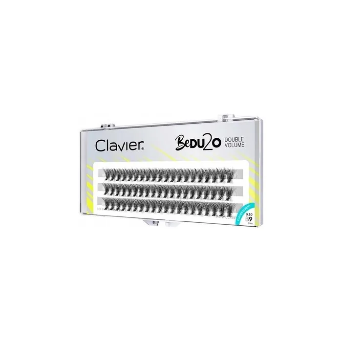 Clavier Artificial Eyelashes in Clusters BeDu2o Double Volume Various Lengths 8-14mm Ultravolume for a Perfect Look