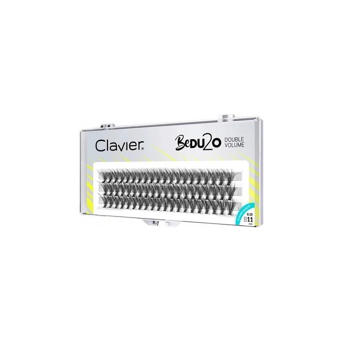 Clavier Artificial Eyelashes in Clusters BeDu2o Double Volume Various Lengths 8-14mm Ultravolume for Perfect Look