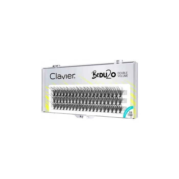 Clavier Artificial Eyelashes in Clusters BeDu2o Double Volume Various Lengths from 8 to 14mm Ultravolume for a Perfect Look 13mm