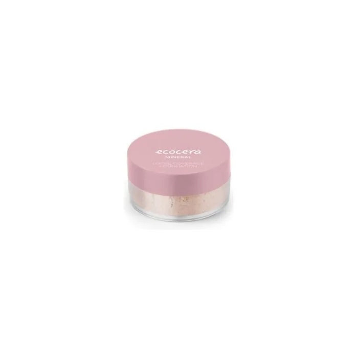 Ecocera Powder Covering Mineral Foundation N6 Nyc Neutral Shade 4g