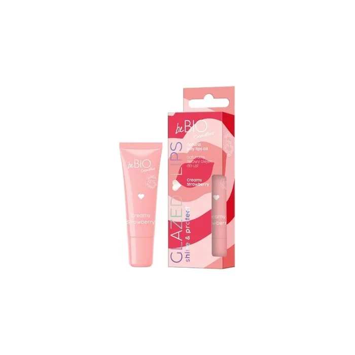 Be Bio Glazed Lips Natural Gel Lip Oil Creamy Strawberry 10ml