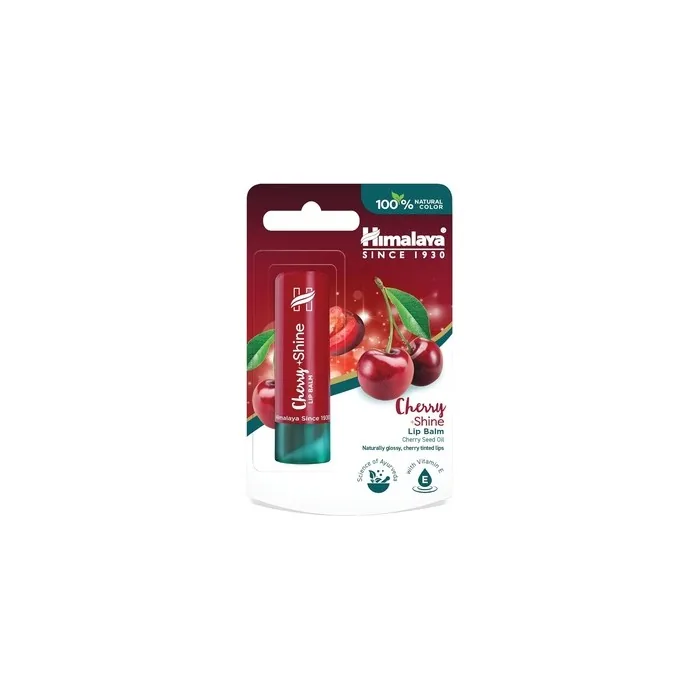 Himalaya Cherry Shine Lip Balm with Cherry Kernel Oil and Vitamin E