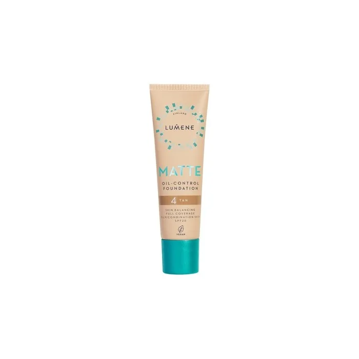 Lumene Matte Oil-Control Foundation Spf20 4 Tan 30ml