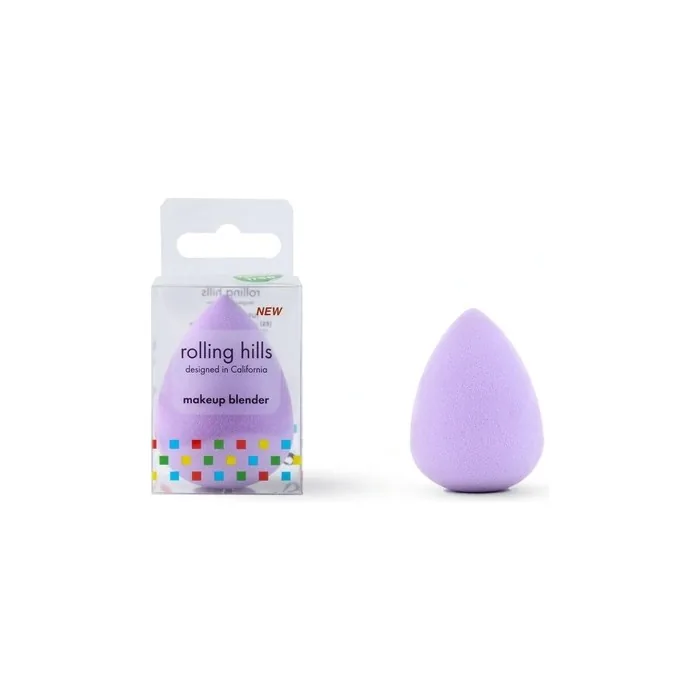 Rolling Hills Makeup Blender Sponge - Violet Color - Ergonomic Design