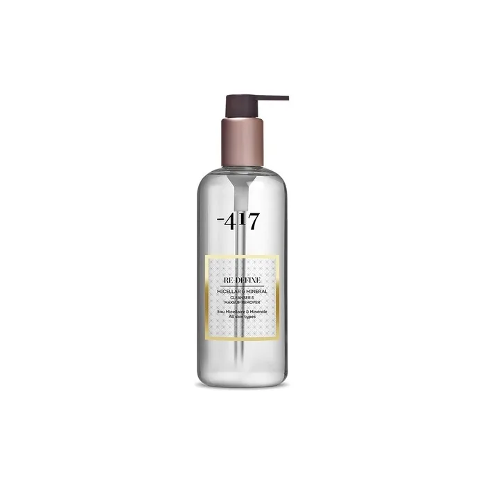 '-417 Dead Sea Cosmetics Micellar & Mineral Cleanser & Make Up Remover with Aloe Vera & Green Tea 11.8oz