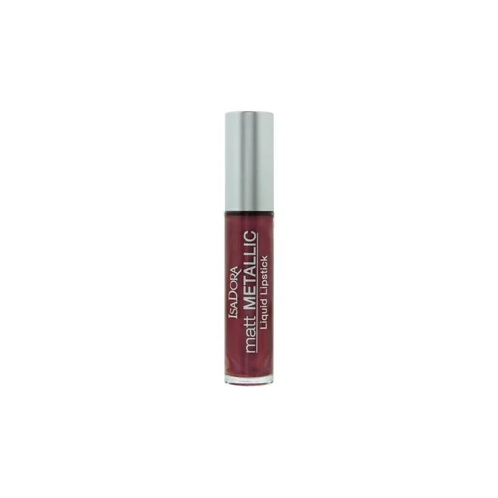 Isadora Matt Metallic 83 Burgundy Bite Lipstick 7ml For Women