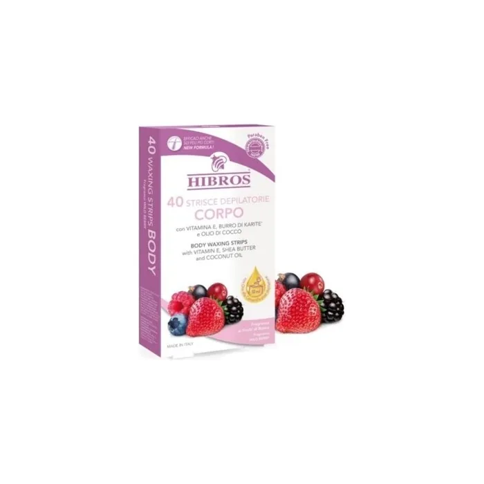 HIBROS Body Fruits Wild Depilatory Strips 40 Strips