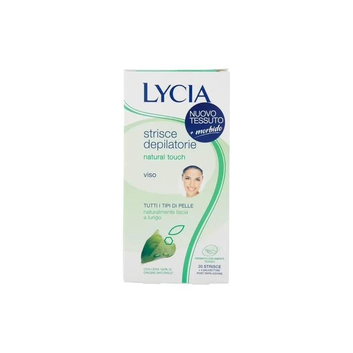Lycia Natural Touch Face Depilatory Strips 20 Pack