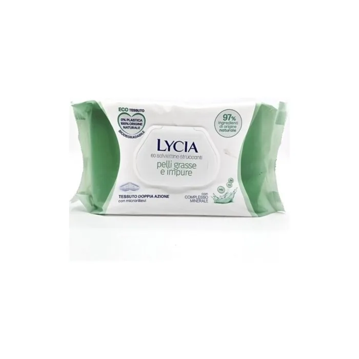 Lycia Salviettine Struccanti for Oily Skin 60 Count