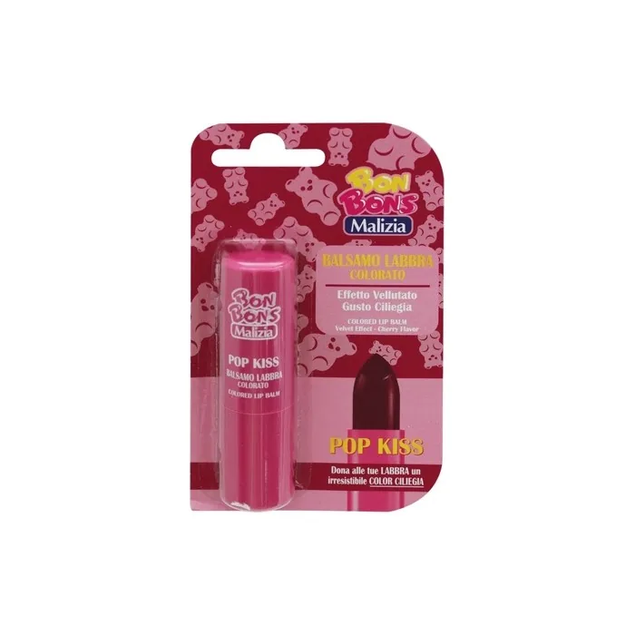 Bon Bons Malizia Pop Kiss Cherry Flavour Lip Balm 3ml