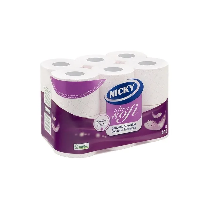 Nicky H. Ultrasoft Toilet Paper Rolls 12 Rolls